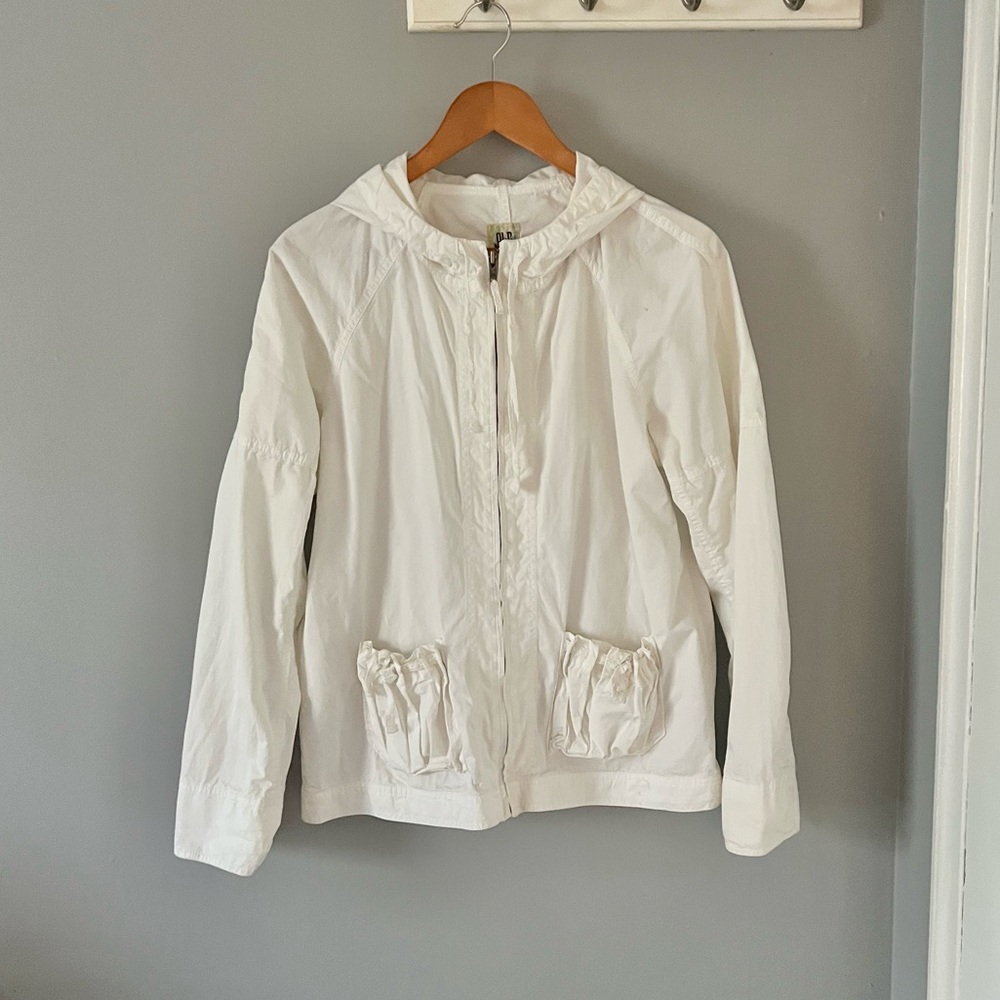 Old Navy 100% Cotton White Jacket Large